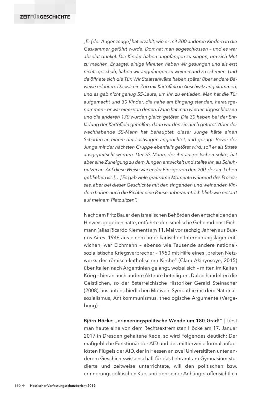 Seite 162 des Verfassungsschutzbericht 2019 Hessen