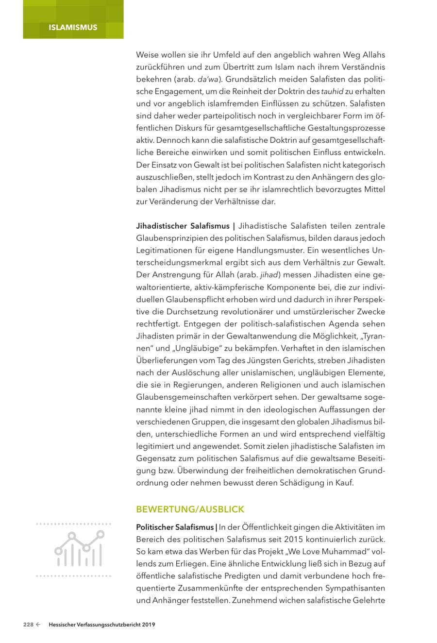 Seite 230 des Verfassungsschutzbericht 2019 Hessen