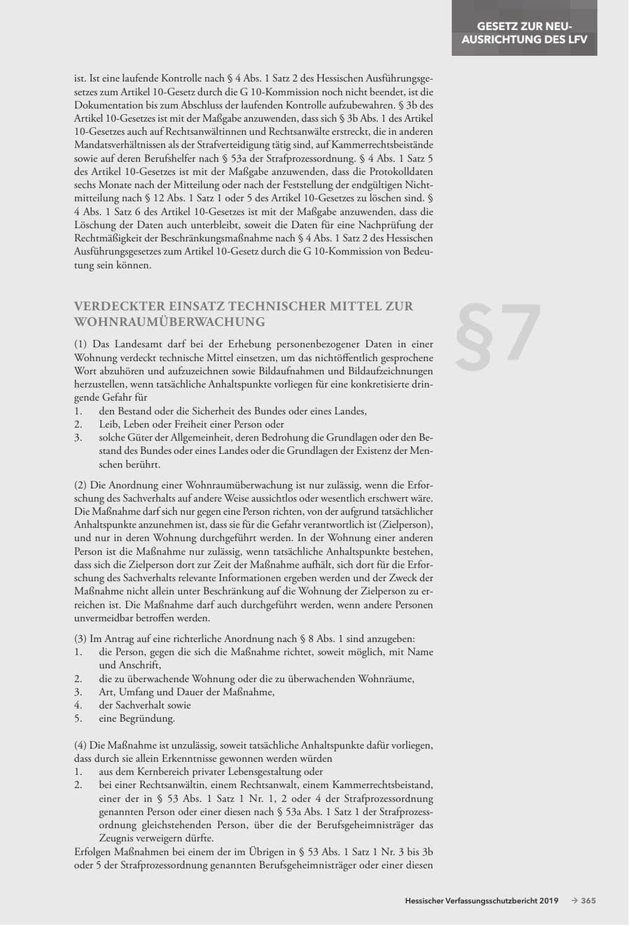 Seite 367 des Verfassungsschutzbericht 2019 Hessen
