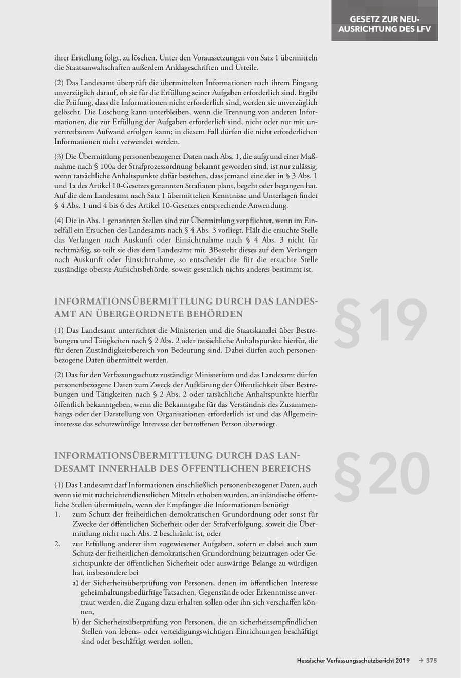 Seite 377 des Verfassungsschutzbericht 2019 Hessen