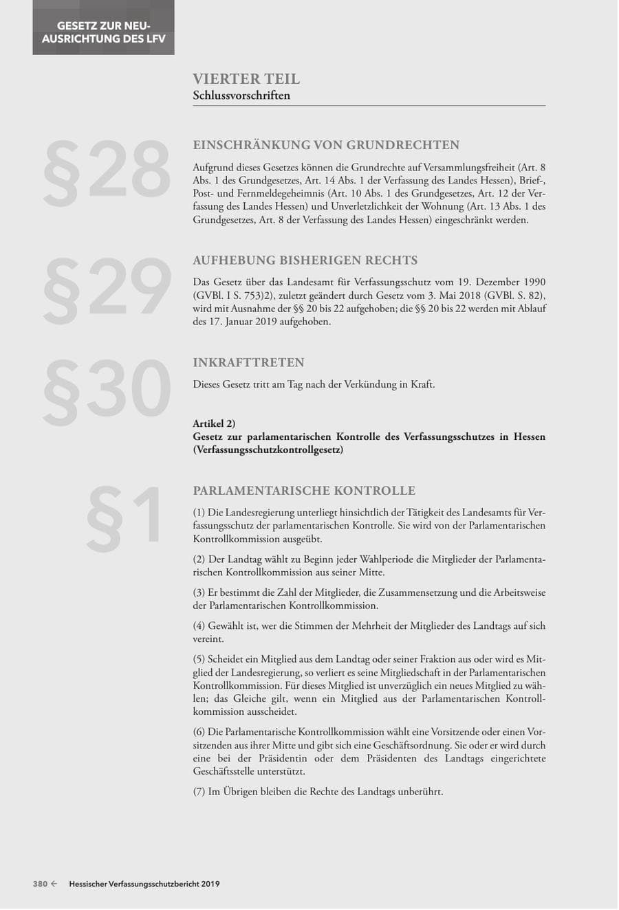 Seite 382 des Verfassungsschutzbericht 2019 Hessen