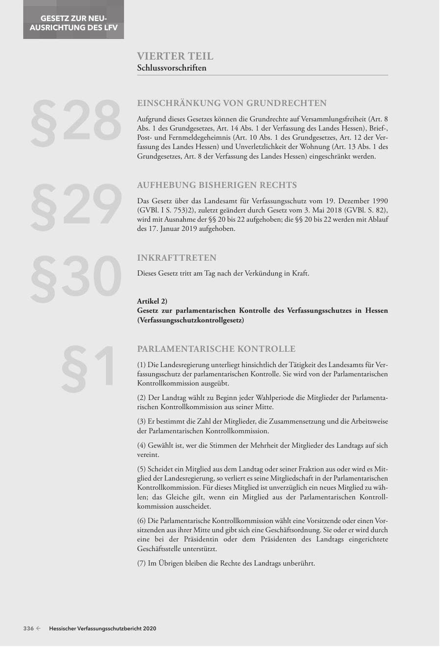Seite 338 des Verfassungsschutzbericht 2020 Hessen