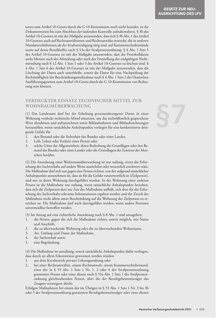 Seite 355 des Verfassungsschutzbericht 2021 Hessen