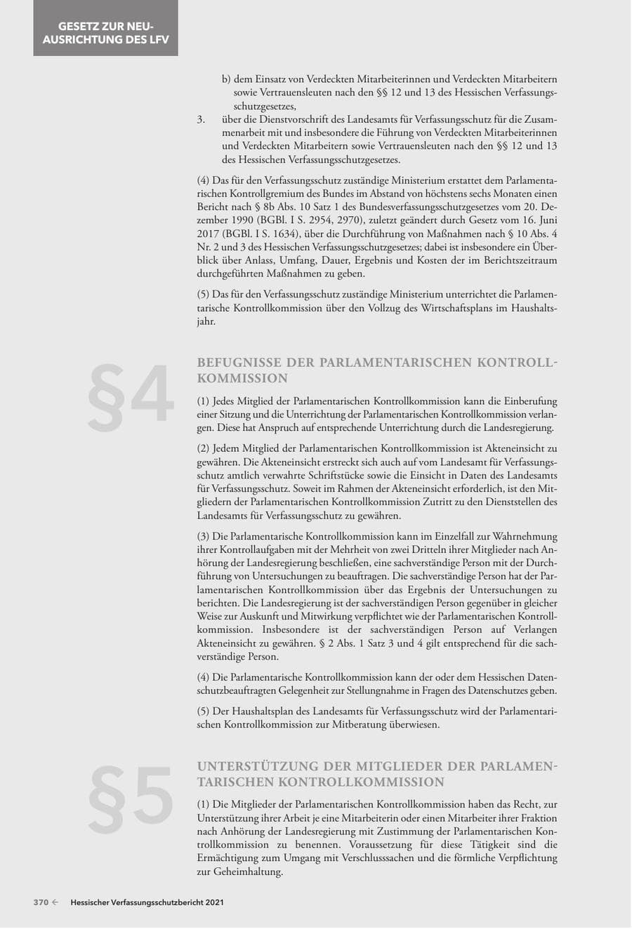 Seite 372 des Verfassungsschutzbericht 2021 Hessen