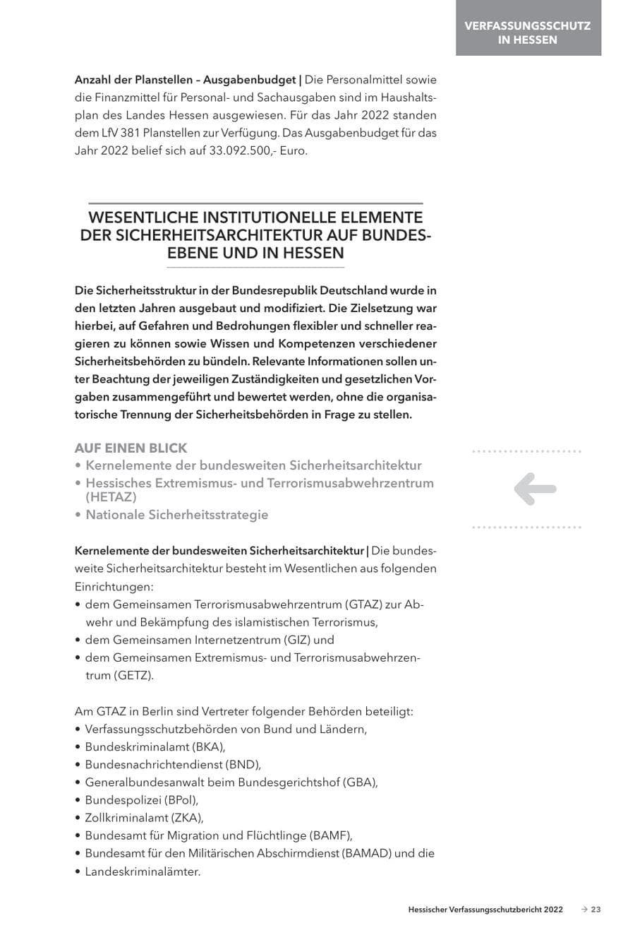 Seite 25 des Verfassungsschutzbericht 2022 Hessen