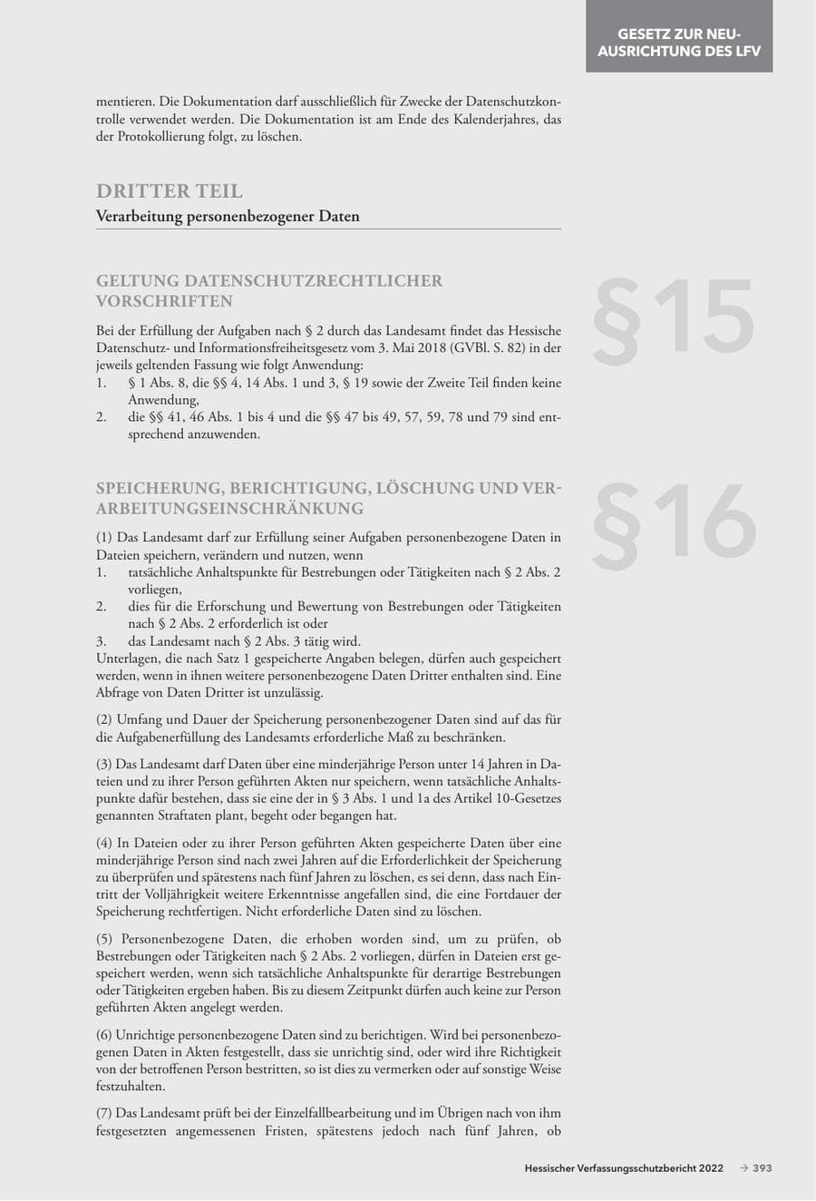 Seite 395 des Verfassungsschutzbericht 2022 Hessen