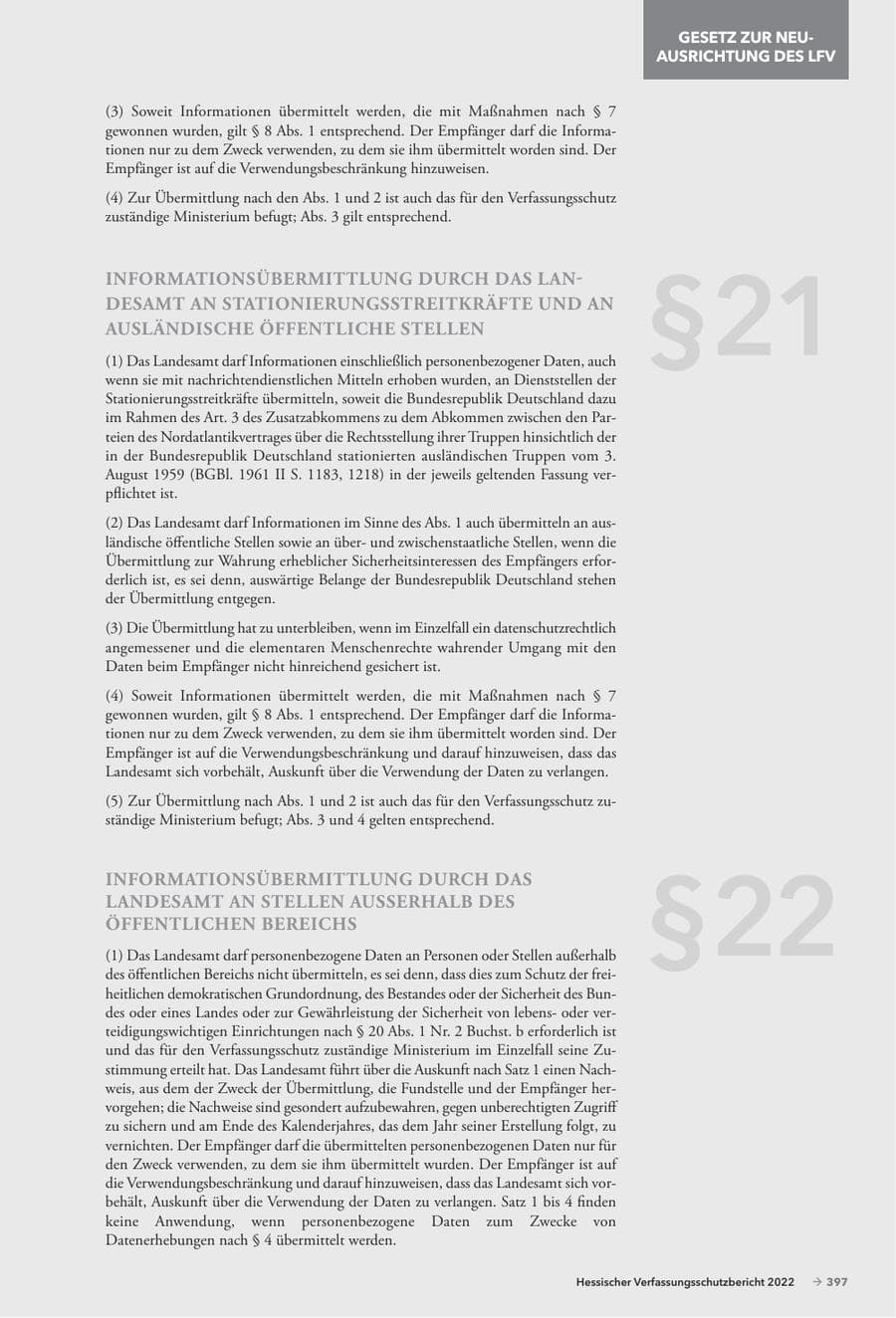 Seite 399 des Verfassungsschutzbericht 2022 Hessen