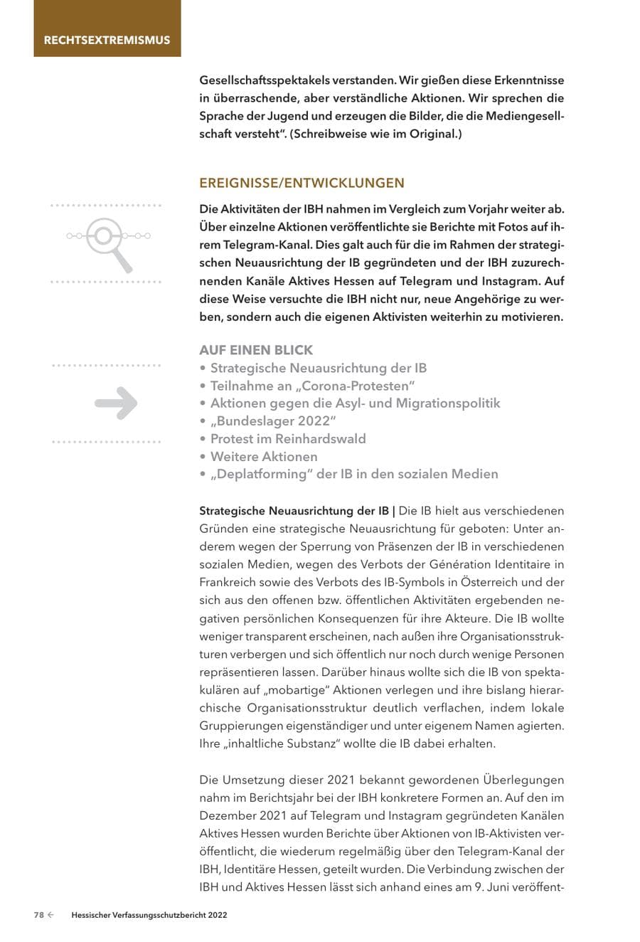 Seite 80 des Verfassungsschutzbericht 2022 Hessen