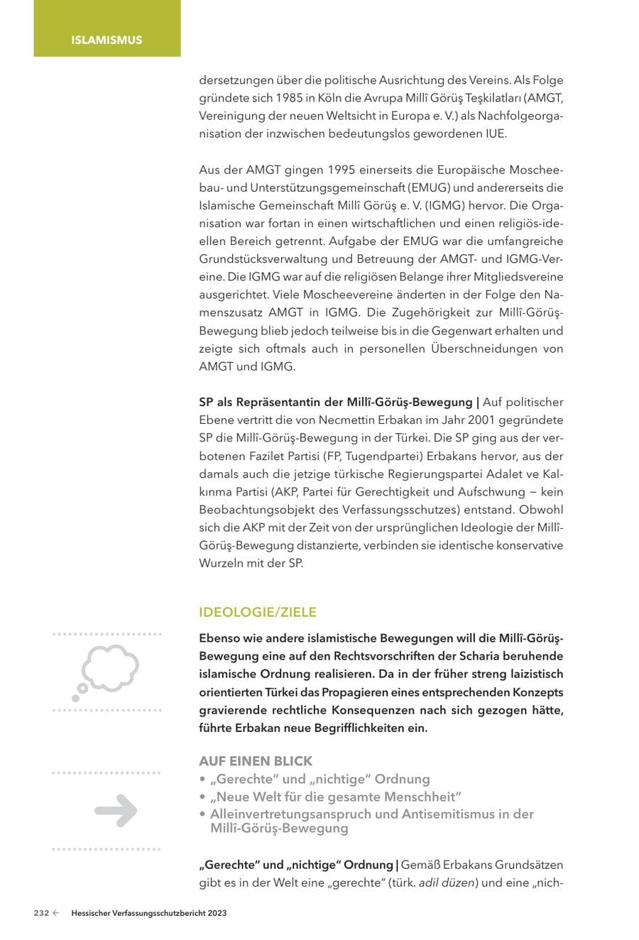 Seite 234 des Verfassungsschutzbericht 2023 Hessen
