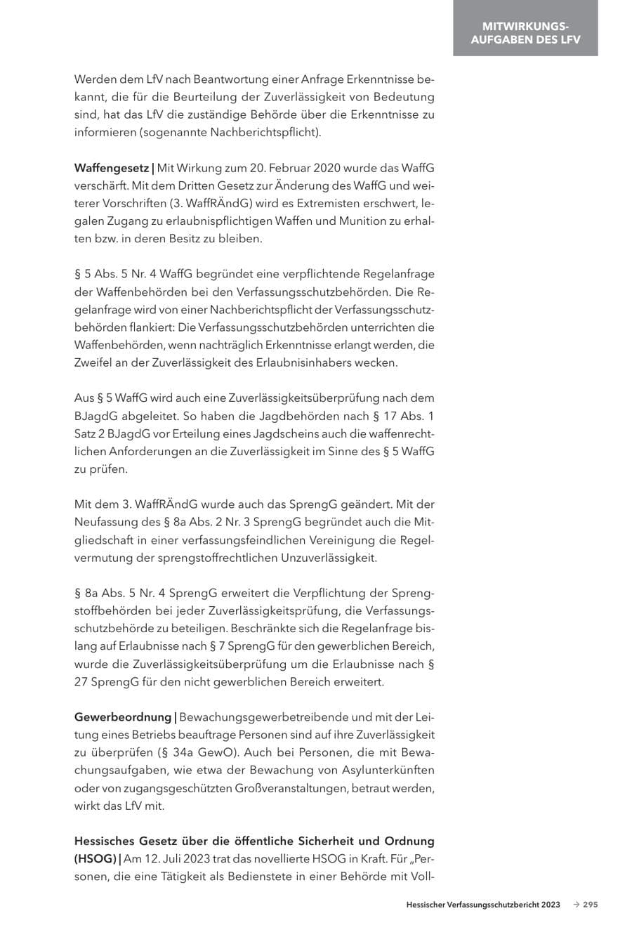 Seite 297 des Verfassungsschutzbericht 2023 Hessen