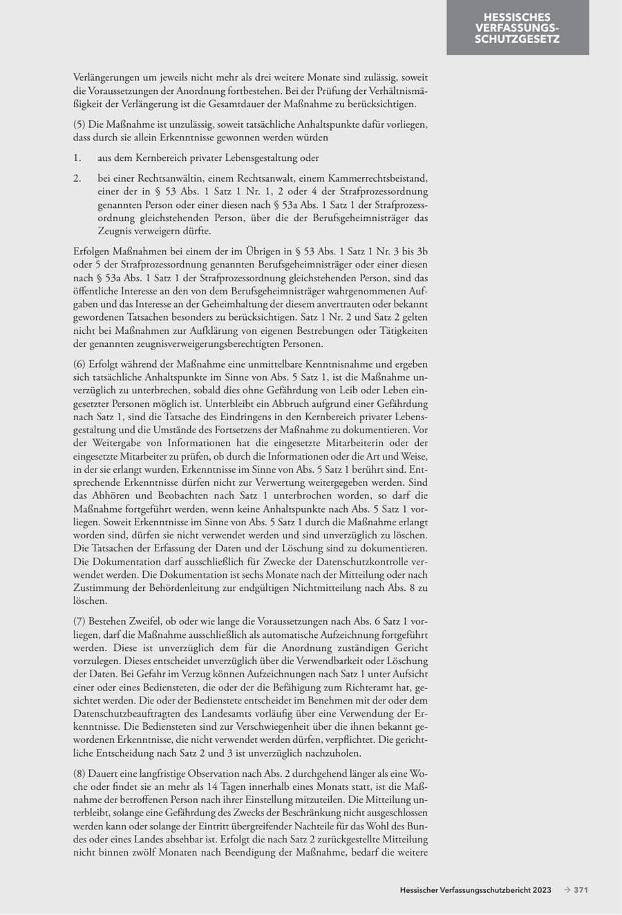 Seite 373 des Verfassungsschutzbericht 2023 Hessen