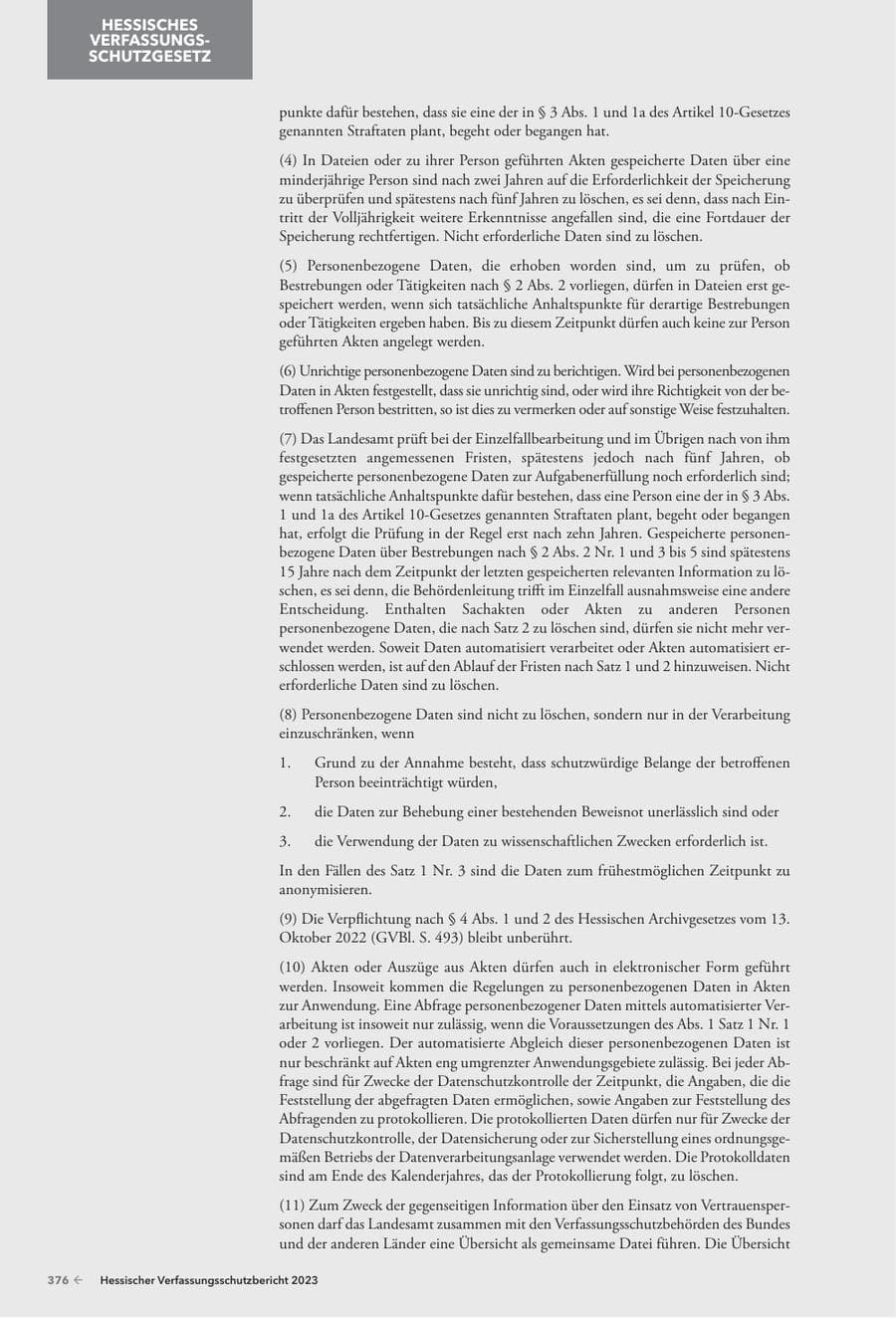 Seite 378 des Verfassungsschutzbericht 2023 Hessen