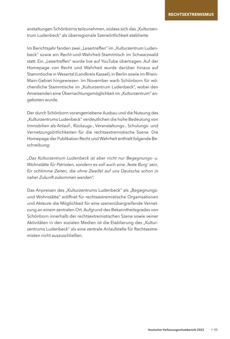 Seite 97 des Verfassungsschutzbericht 2023 Hessen