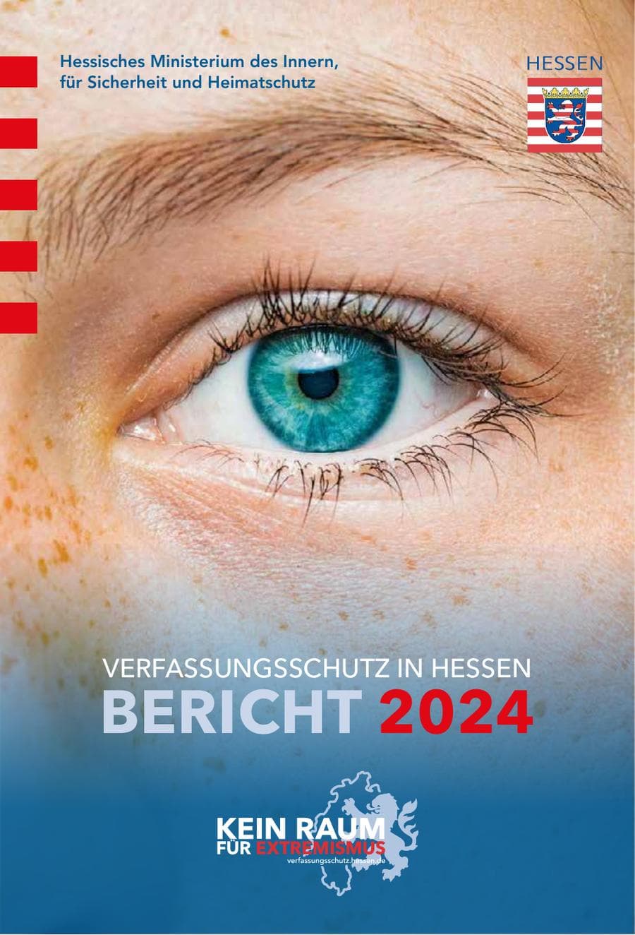 Seite 1 des Verfassungsschutzbericht 2024 Hessen