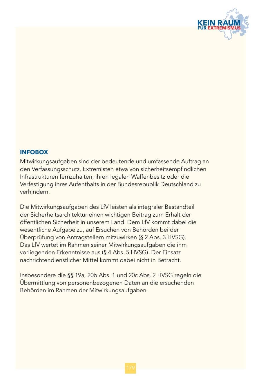 Seite 179 des Verfassungsschutzbericht 2024 Hessen
