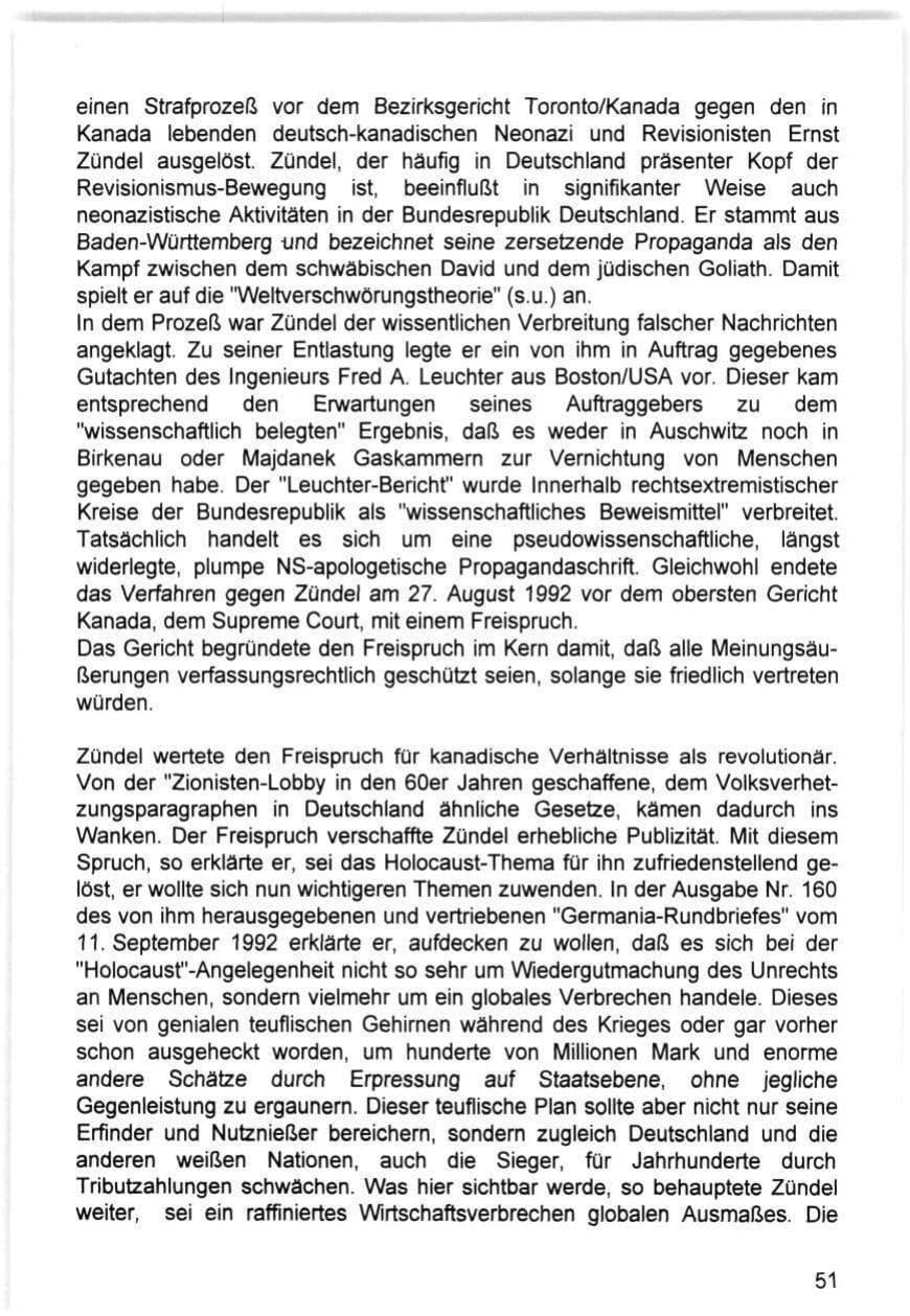 Seite 51 des Verfassungsschutzbericht 1993 Hamburg