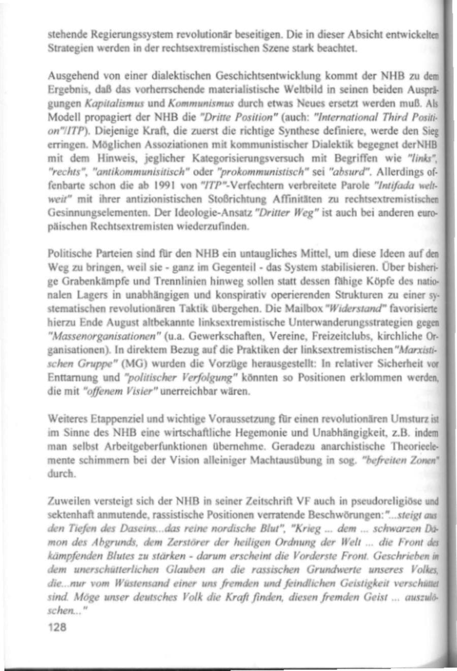 Seite 131 des Verfassungsschutzbericht 1994 Hamburg