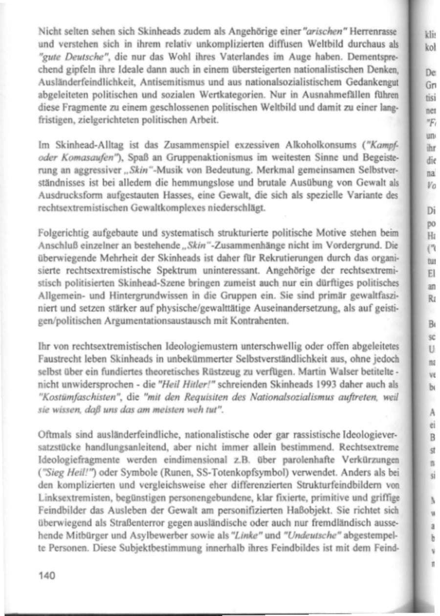 Seite 143 des Verfassungsschutzbericht 1994 Hamburg