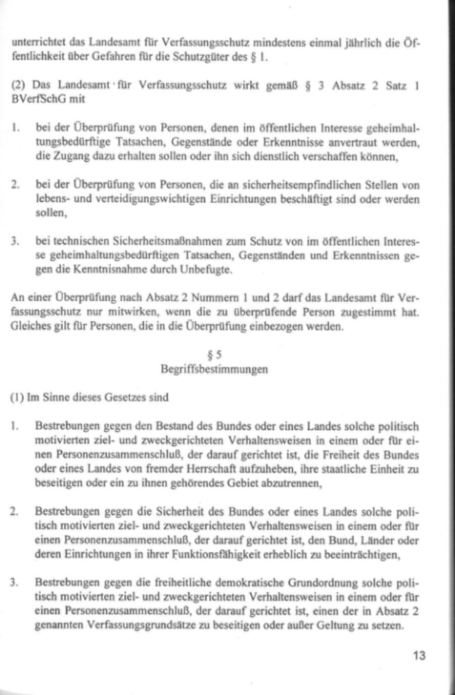 Seite 16 des Verfassungsschutzbericht 1994 Hamburg