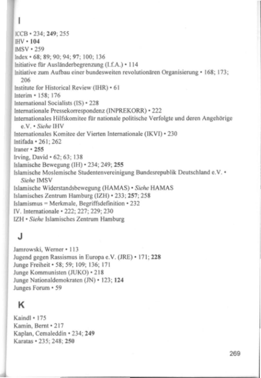 Seite 272 des Verfassungsschutzbericht 1994 Hamburg