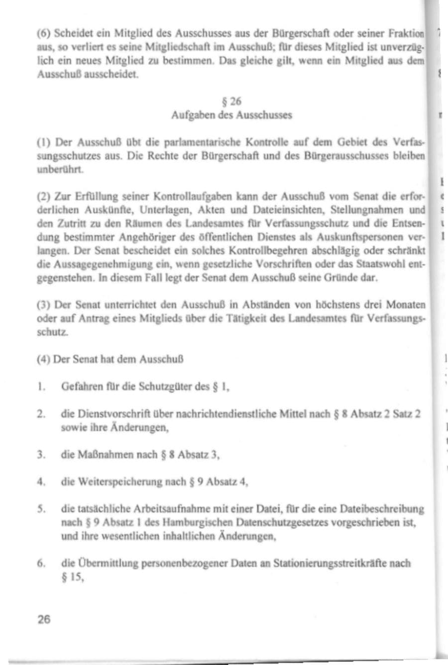 Seite 29 des Verfassungsschutzbericht 1994 Hamburg