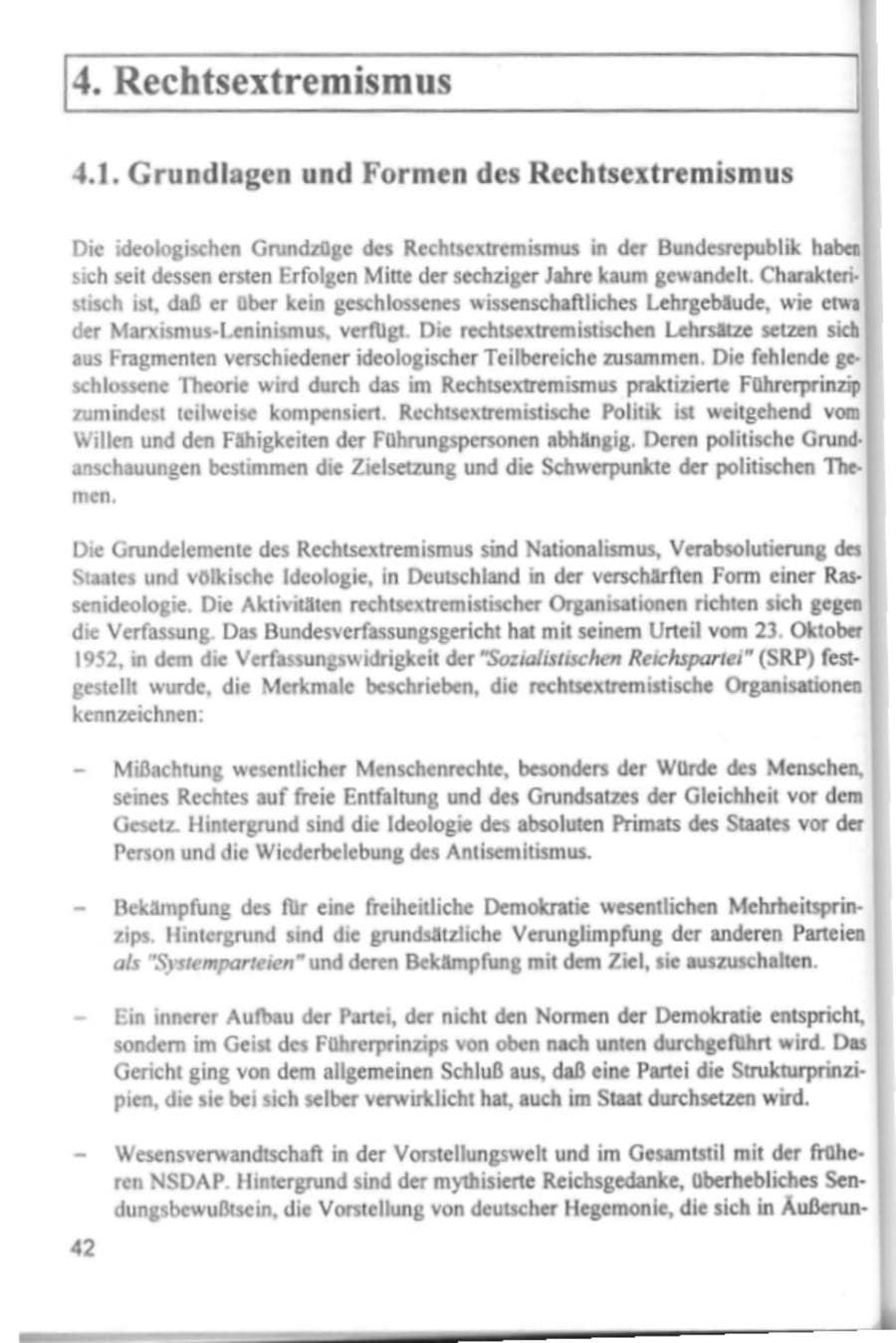 Seite 45 des Verfassungsschutzbericht 1994 Hamburg