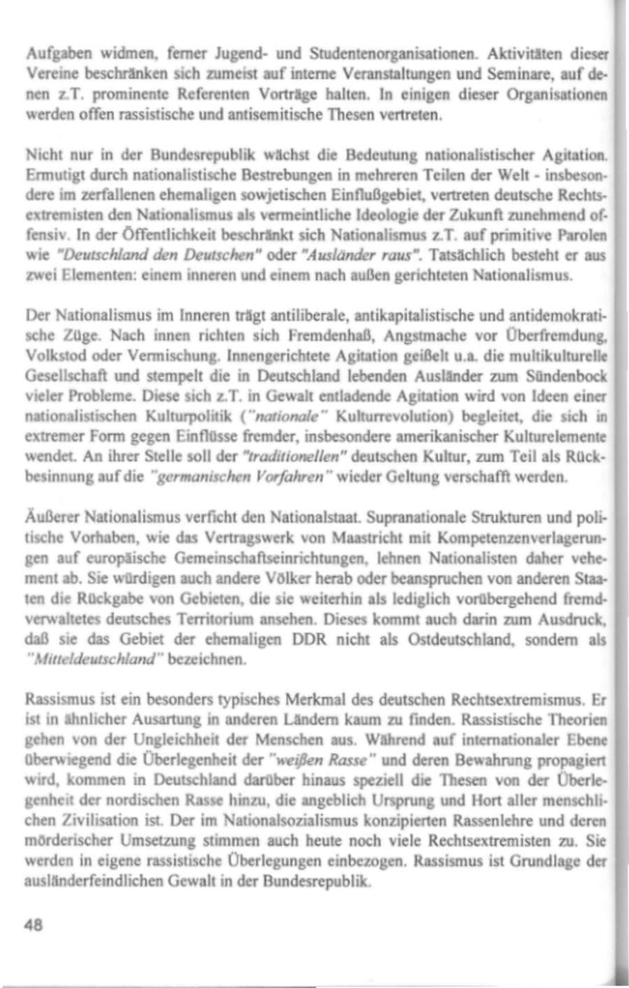 Seite 51 des Verfassungsschutzbericht 1994 Hamburg