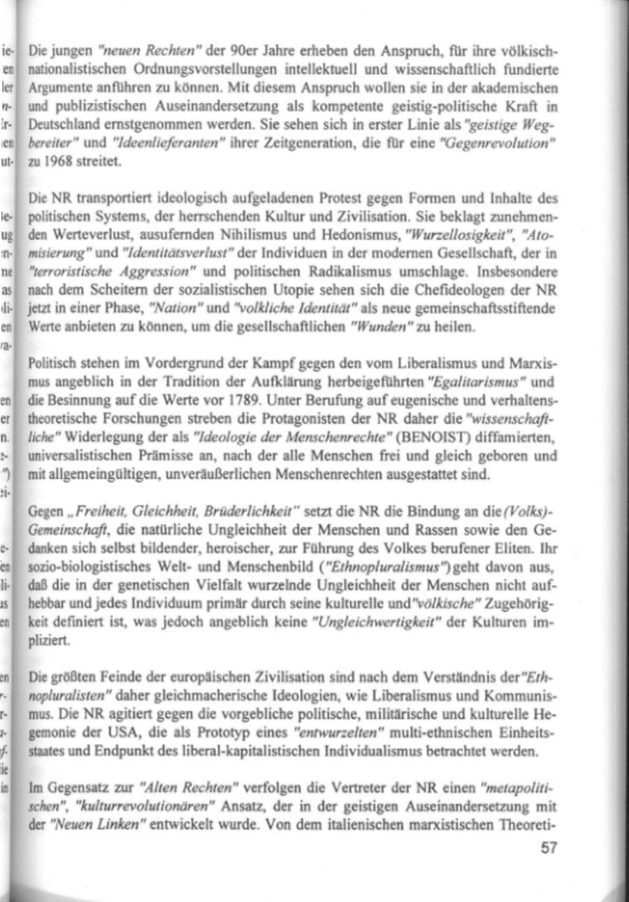 Seite 60 des Verfassungsschutzbericht 1994 Hamburg
