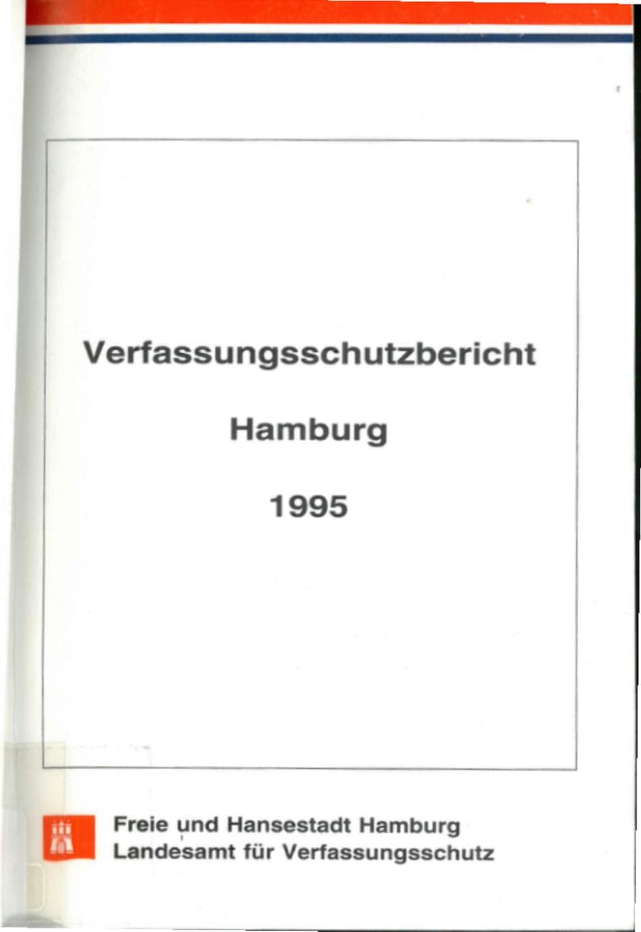 Seite 2 des Verfassungsschutzbericht 1995 Hamburg