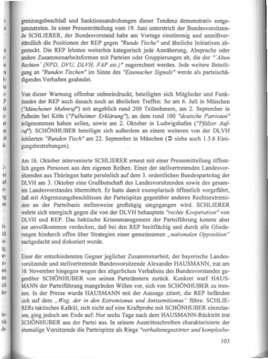 Seite 108 des Verfassungsschutzbericht 1995 Hamburg