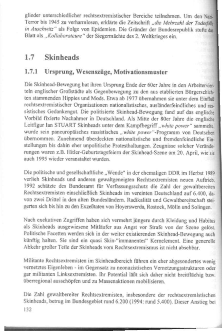 Seite 137 des Verfassungsschutzbericht 1995 Hamburg
