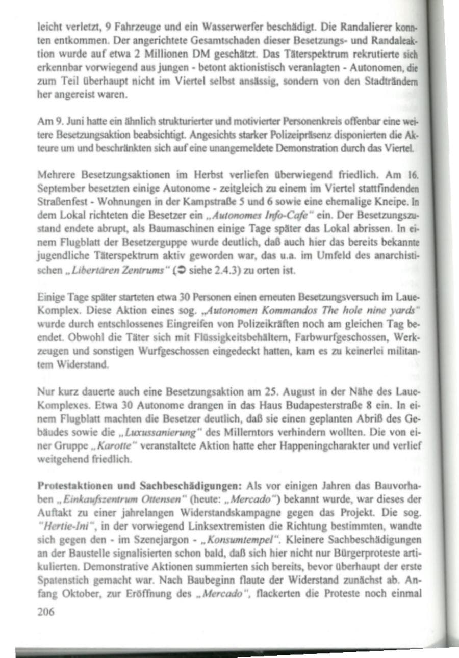 Seite 211 des Verfassungsschutzbericht 1995 Hamburg
