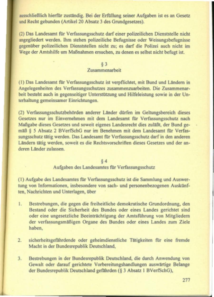 Seite 282 des Verfassungsschutzbericht 1995 Hamburg