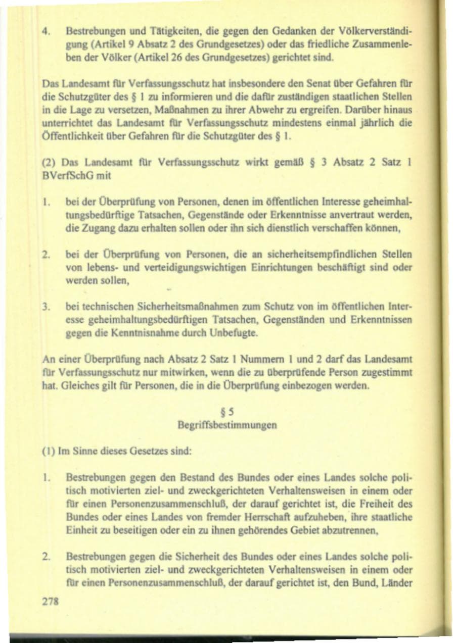Seite 283 des Verfassungsschutzbericht 1995 Hamburg