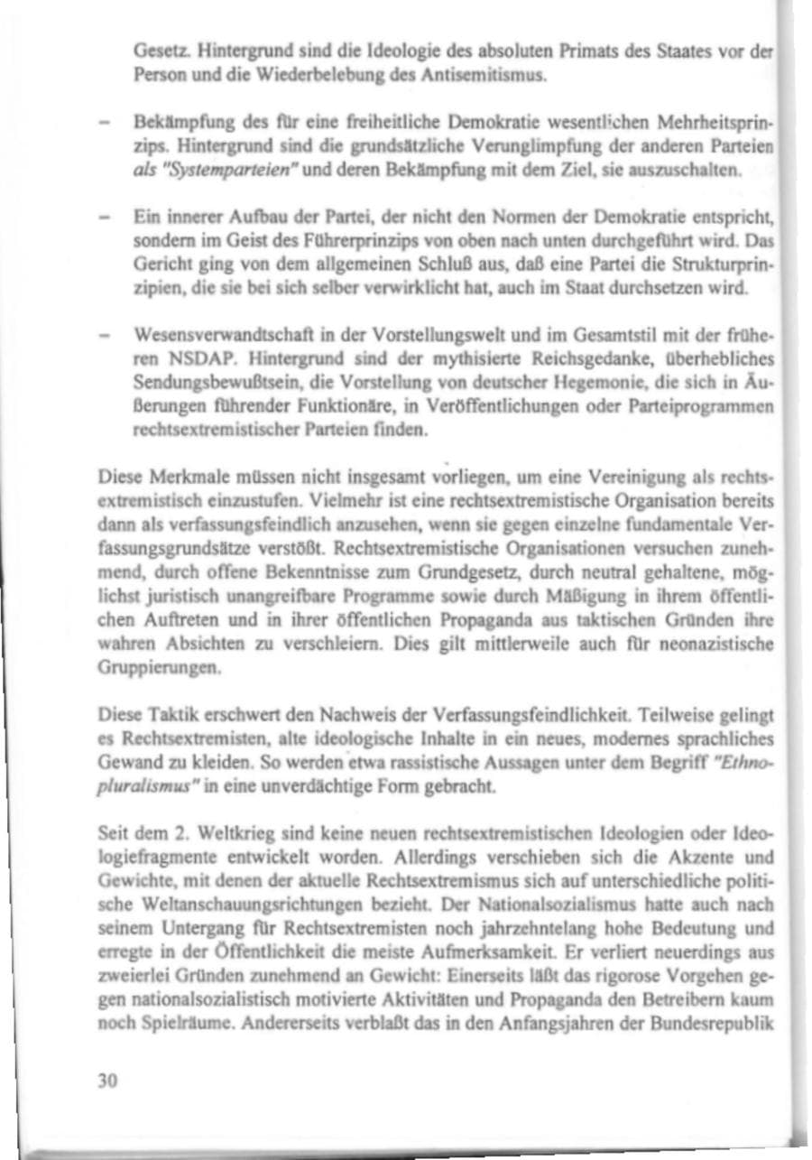 Seite 35 des Verfassungsschutzbericht 1995 Hamburg