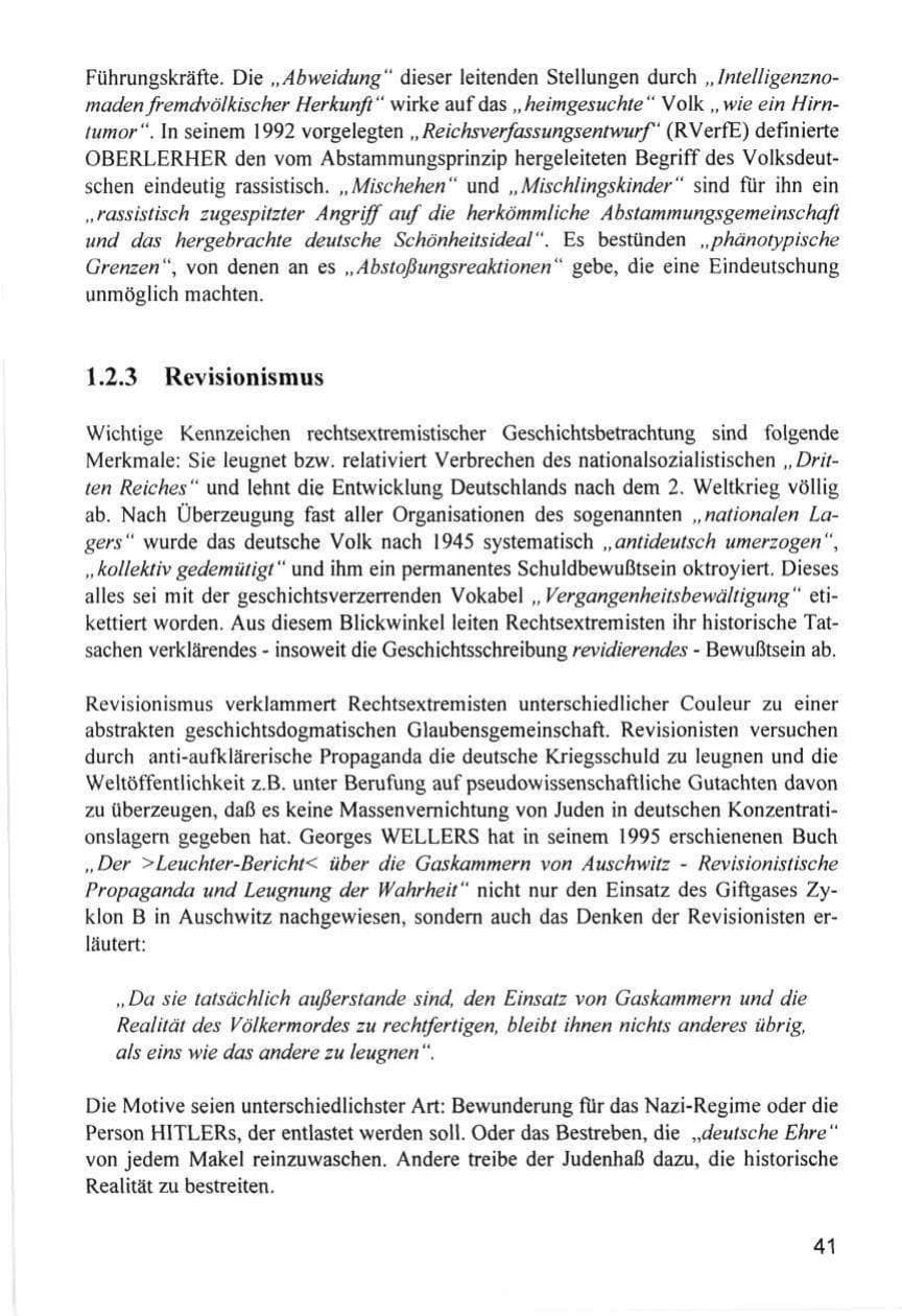 Seite 41 des Verfassungsschutzbericht 1996 Hamburg