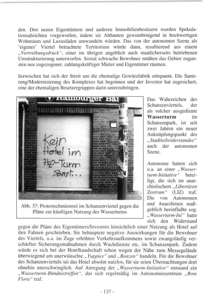 Seite 137 des Verfassungsschutzbericht 1997 Hamburg