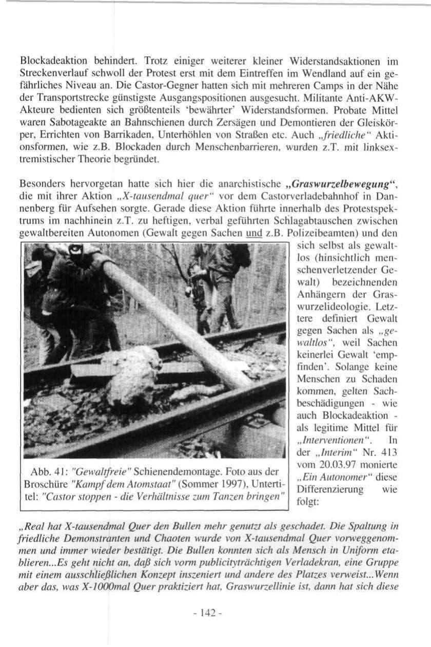 Seite 142 des Verfassungsschutzbericht 1997 Hamburg