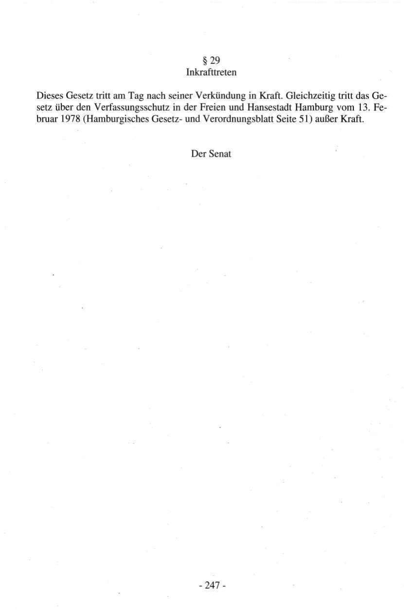 Seite 247 des Verfassungsschutzbericht 1997 Hamburg