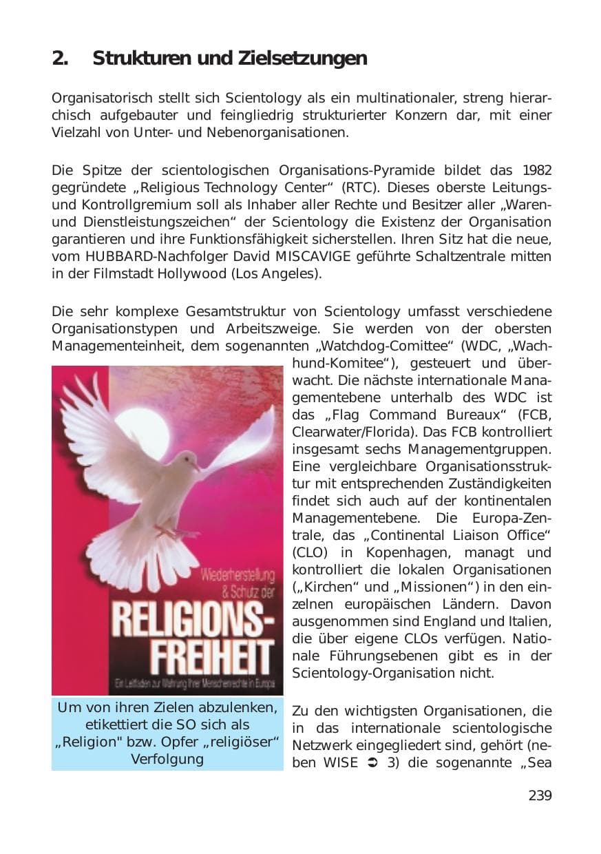 Seite 239 des Verfassungsschutzbericht 1999 Hamburg