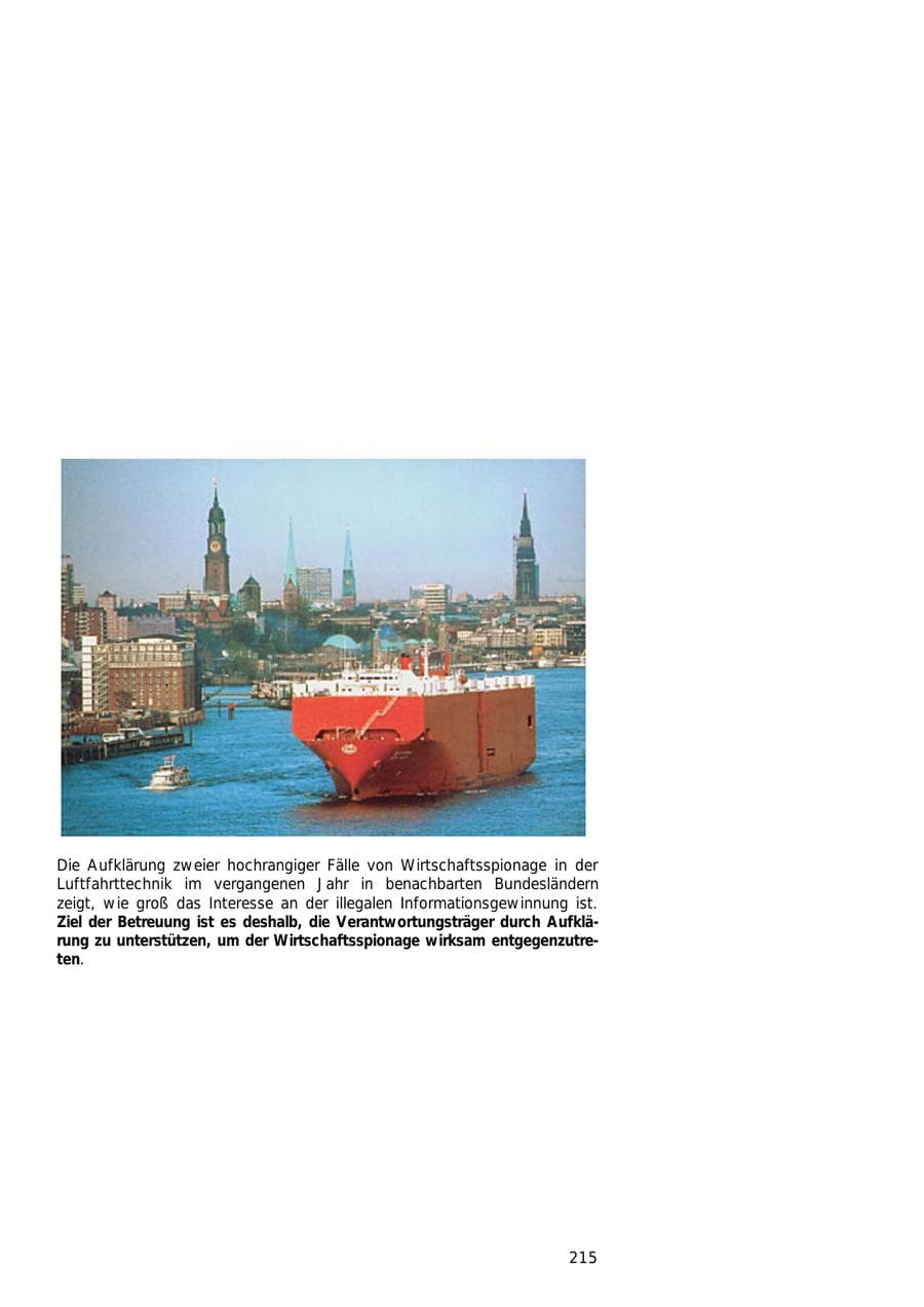 Seite 215 des Verfassungsschutzbericht 2000 Hamburg