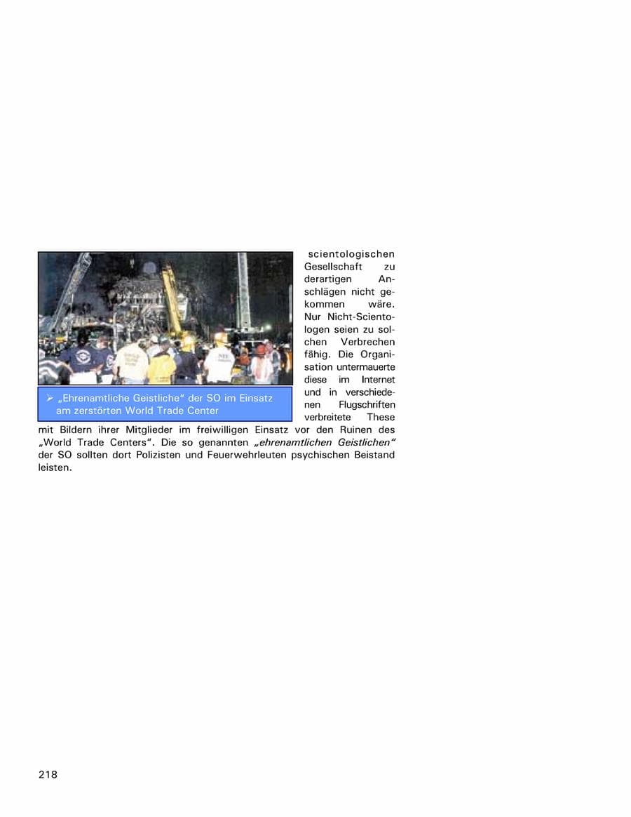 Seite 218 des Verfassungsschutzbericht 2001 Hamburg