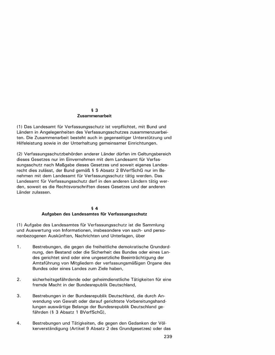 Seite 239 des Verfassungsschutzbericht 2001 Hamburg