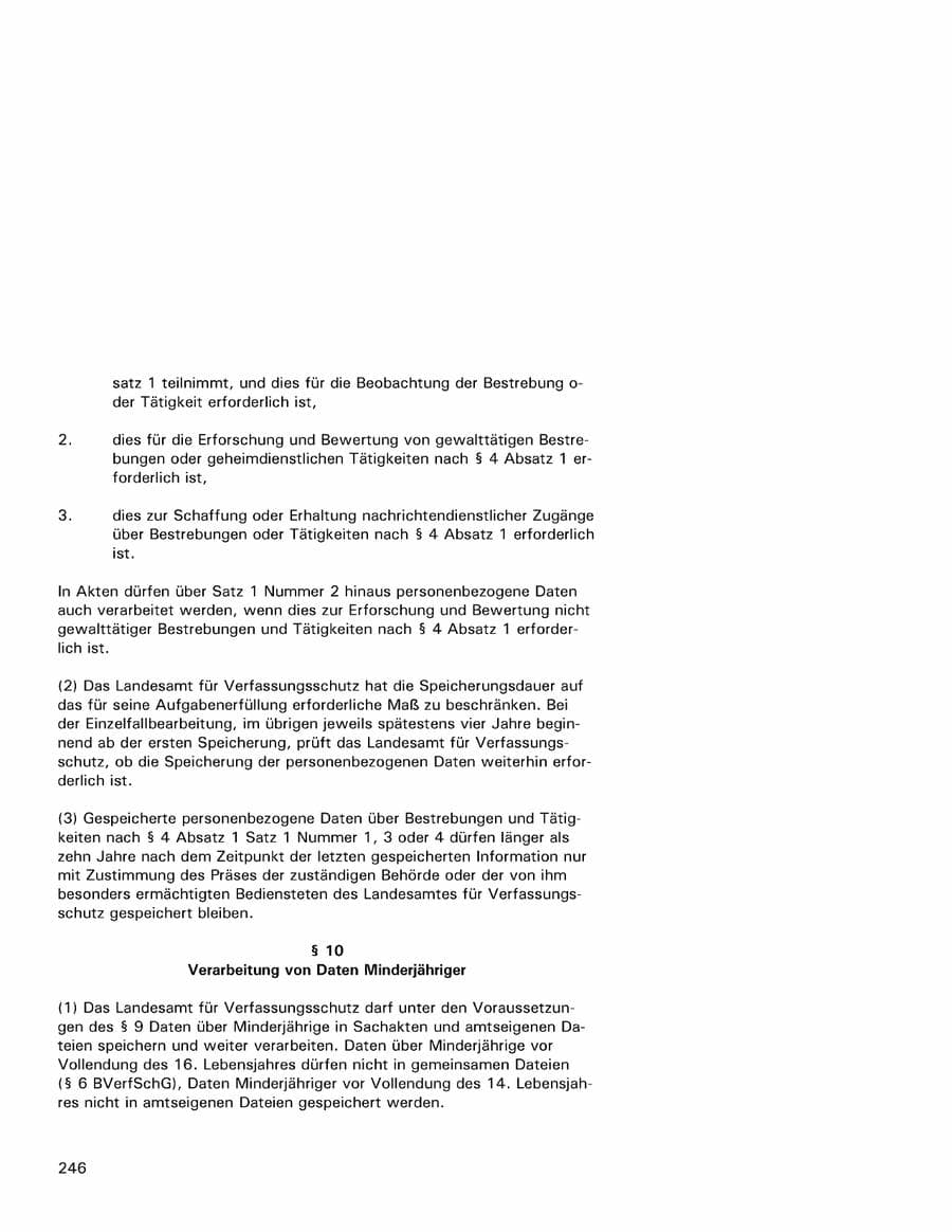 Seite 246 des Verfassungsschutzbericht 2001 Hamburg