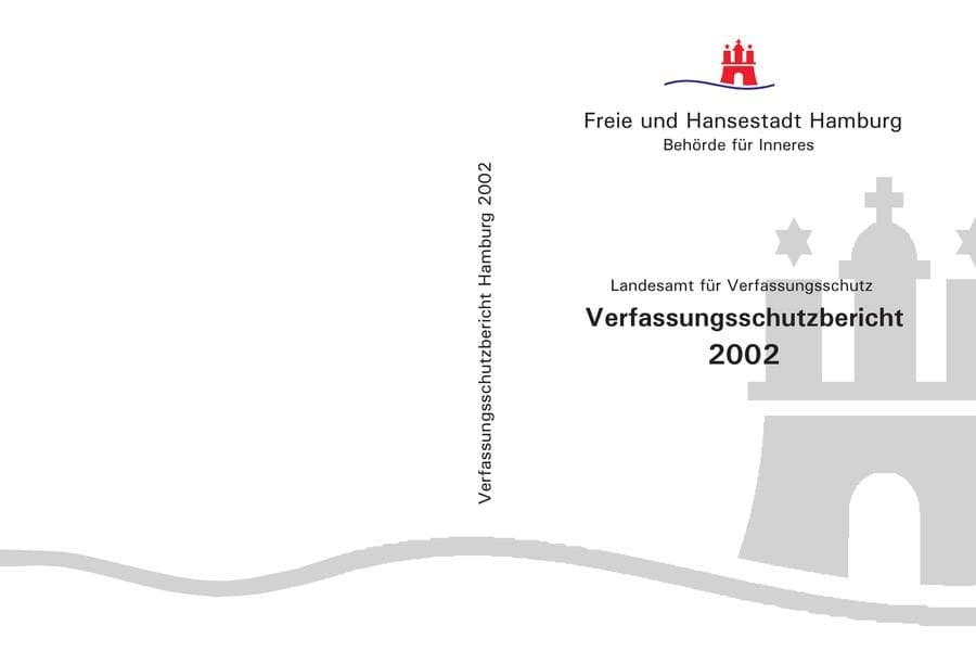 Seite 1 des Verfassungsschutzbericht 2002 Hamburg