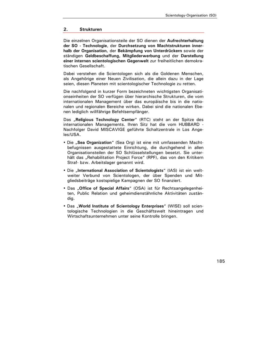 Seite 187 des Verfassungsschutzbericht 2002 Hamburg