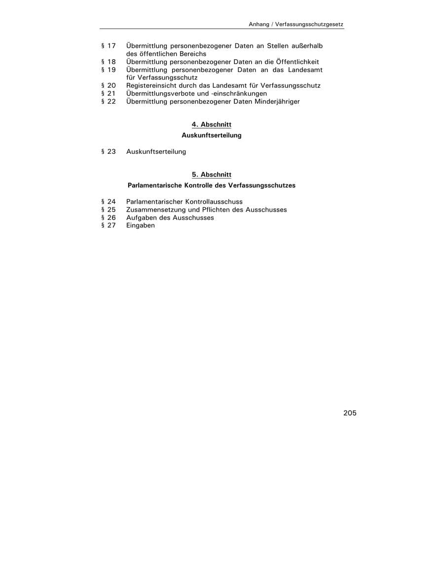Seite 207 des Verfassungsschutzbericht 2002 Hamburg