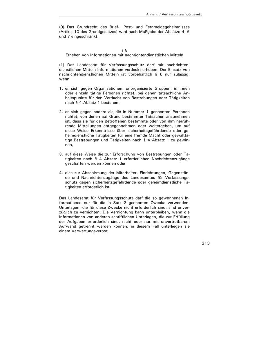 Seite 215 des Verfassungsschutzbericht 2002 Hamburg