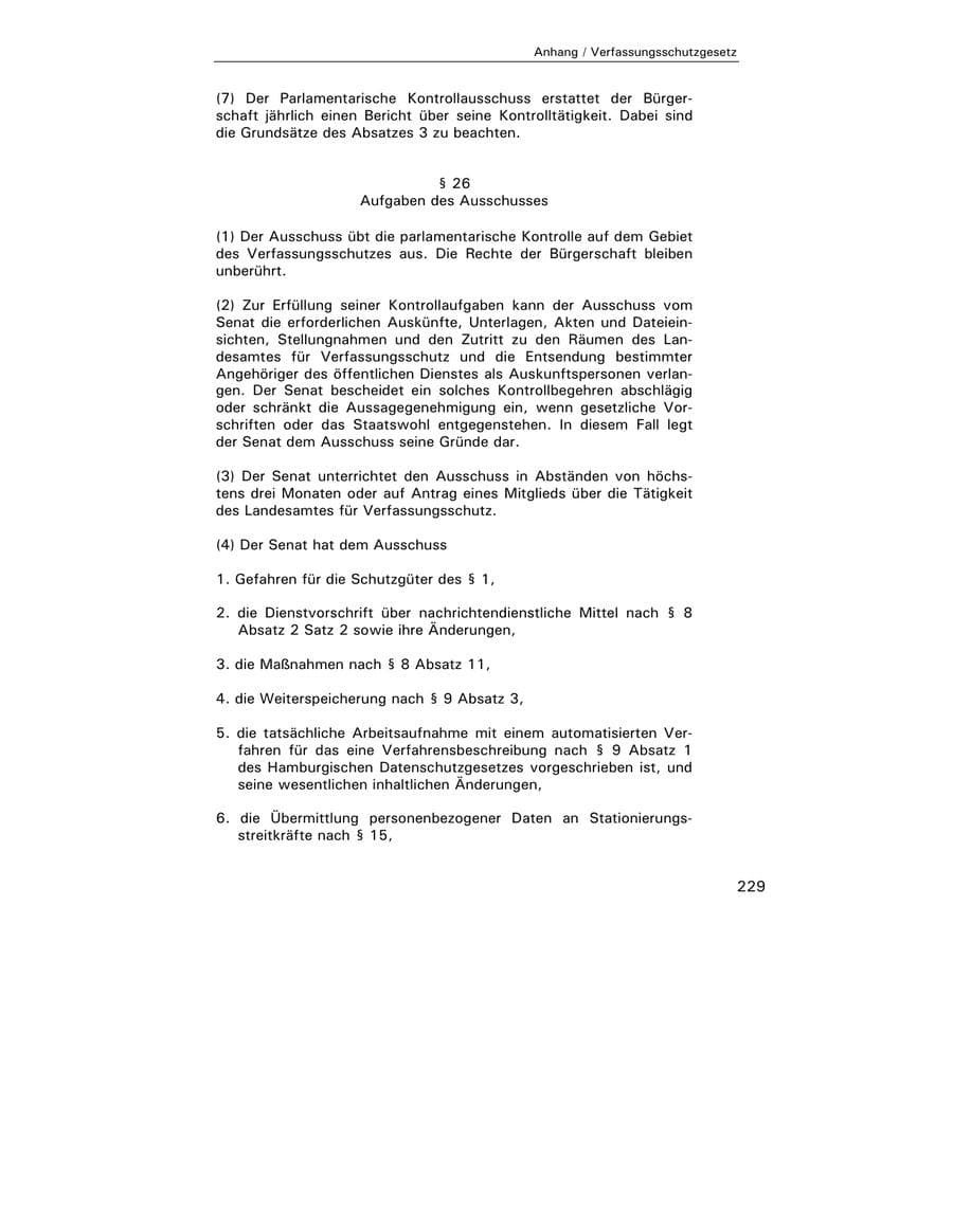 Seite 231 des Verfassungsschutzbericht 2002 Hamburg