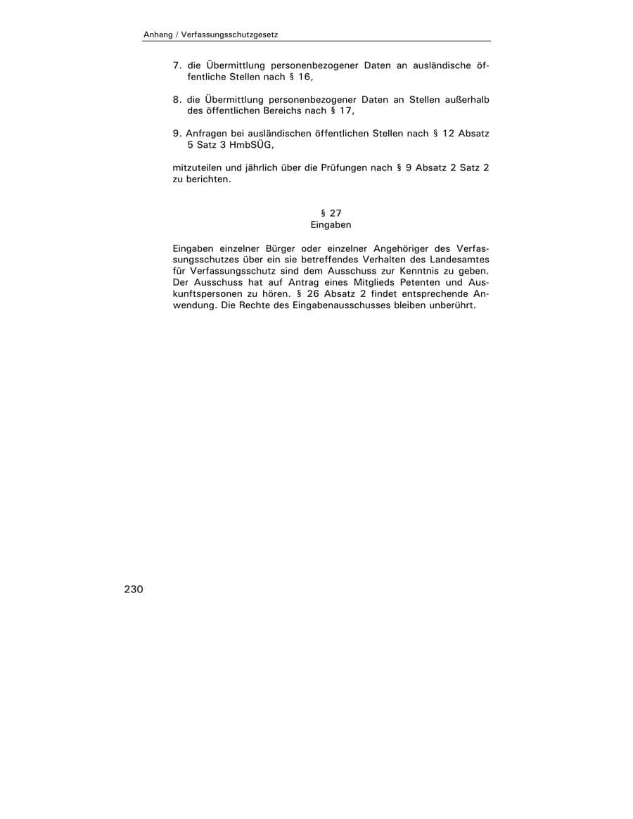 Seite 232 des Verfassungsschutzbericht 2002 Hamburg